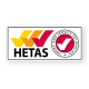 HETAS Approved Sweep and Service Van Sticker